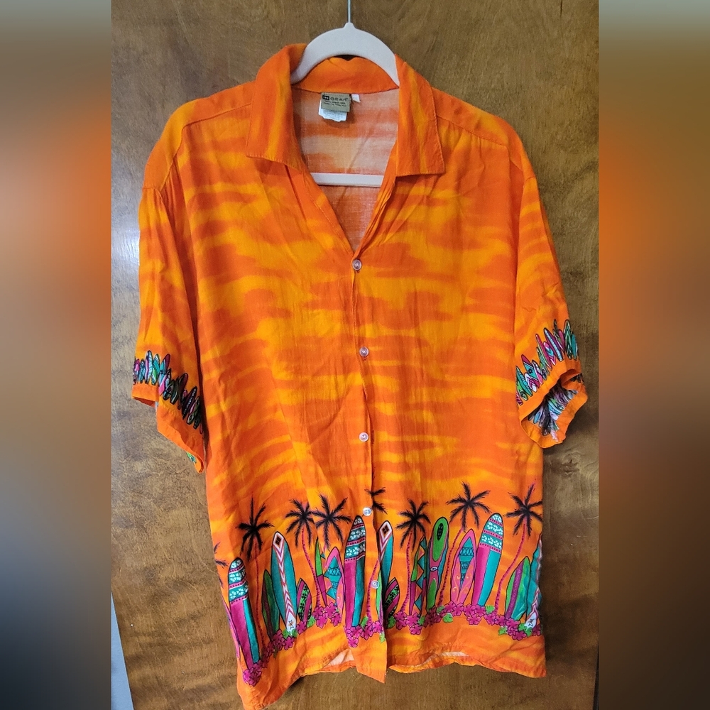 Ingear Orange Patterned Shirt